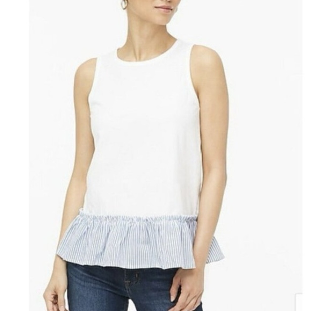 J. Crew Woven-hem tank top - like new! - size S